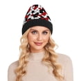 thumbnail image 4 of joogoo Irregular Squares Beanie Hats Cuffed Winter Warm Knit Thick Beanies, 4 of 7