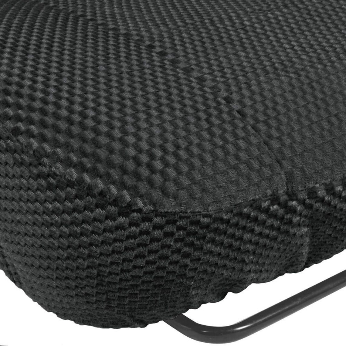 Seat Cover for Toyota Pickup 1984 - 1989 Front Solid Bench A25 Molded Headrest Small Notched Cushion (Black) - image 3 of 4