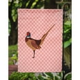 thumbnail image 3 of Caroline's Treasures BB7930GF Ring-necked Common Pheasant Pink Check Flag Garden Size , Small, multicolor, 3 of 3