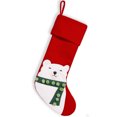 thumbnail image 5 of Christmas Stockings, Classic Holiday Xmas Stocking with Hanging Loop, Gift Bag for Fireplace Mantel, Tree and Family Holiday Decor, 5 of 6