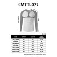thumbnail image 5 of H2H Mens Casual Slim Fit Raglan Long Sleeve Henley T-Shirts(CMTTL077), 5 of 5