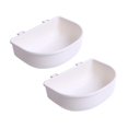 thumbnail image 5 of perfeclan 2x Crate Dog Bowls Water Feeder Dish Easily to Mount Slow Feeding for Wire Cages or Crates for Birds Small Dogs Rabbit Cat Pets White, 5 of 9
