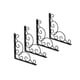 thumbnail image 1 of Nestingho 2Ud Soportes Metálicos Negros Para Estantes Con Patrón Floral Triangular Resistentes Para Pared, 1 of 8