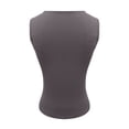 thumbnail image 5 of Soyumi Women's Square Neck Double Lined Tank Tops Cute Summer Tops Seamless Slim Fit Basic Sleeveless Shirts Y2K Going Out Sleeveless Cami Tee Shirts, Dark Gray, 5 of 8