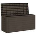 thumbnail image 4 of vidaXL Storage Box Brown Polypropylene 45.7x17.3x21.7 in Storage Box, 4 of 9