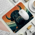 thumbnail image 2 of Yak Printed Square Desk Pad Mouse Pad Desk Mat Non-Slip Rubber Bottom – 8.3x9.8 Inch – Suitable for Office and Gaming, 2 of 6