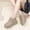 Khaki, variant on YOUYEDIAN Boots for Women Winter Non Slip Fleece Lined Fashion Flats Warm Comfortable Versatile Snow Platform Shoes
