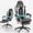 Black, variant on Mr IRONSTONE Ergonomic Gaming Chair with Massage Lumbar Support and Footrest, Heavy Duty 400lbs Computer Chair for Adults, Blue/Black