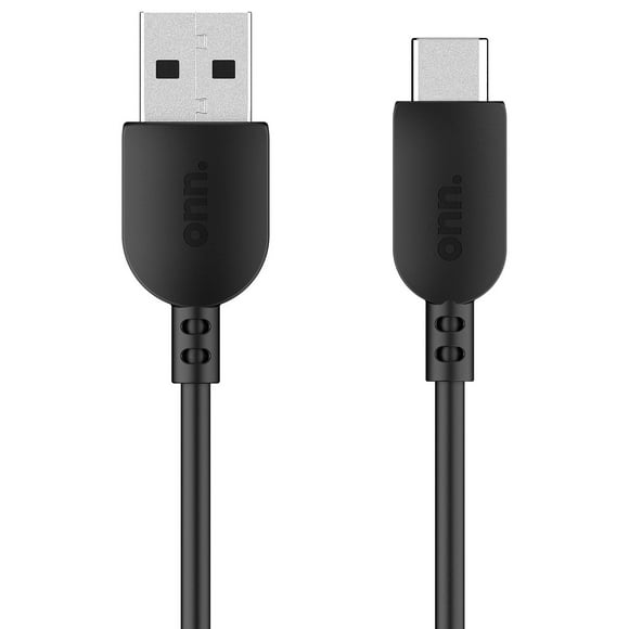 onn. 6 ft./1.8 m USB-A to USB-C Cable, Transfer while Charging
