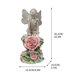 thumbnail image 3 of Fiudx Ofertas relámpago del día Lámpara de noche con forma de flor alimentada por energía solar para exteriores, jardín, patio, artesanía de resina, adornos decorativos hortícolas, 3 of 7