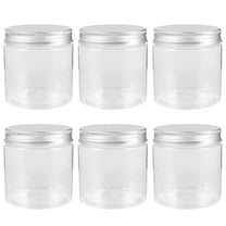 Mini Jars, 6 Pack 9oz Plastic Jar with Regular Lids, Small Canning Jar, Ideal for Jelly, Jam, Dessert, Wedding Favor