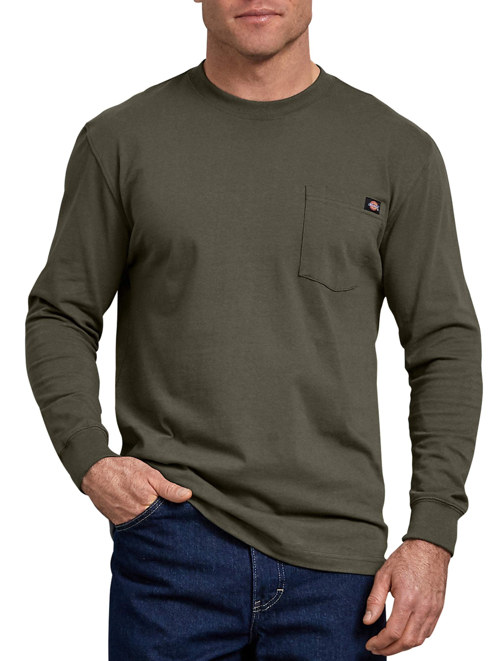 Dickies Mens and Big Mens Long Sleeve Heavyweight Crew Neck TShirt
