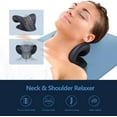 thumbnail image 5 of Neck Stretcher for Neck Pain Relief, Neck and Shoulder Relaxer Cervical Neck Traction Device Pillow for TMJ Pain Relief and Muscle Relax, Cervical Spine Alignment Chiropractic Pillow (Black), 5 of 5