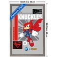 thumbnail image 3 of DC X Sonic The Hedgehog - Knuckles Last Of His Kind Wall Poster, 14.725" x 22.375" Framed, 3 of 5
