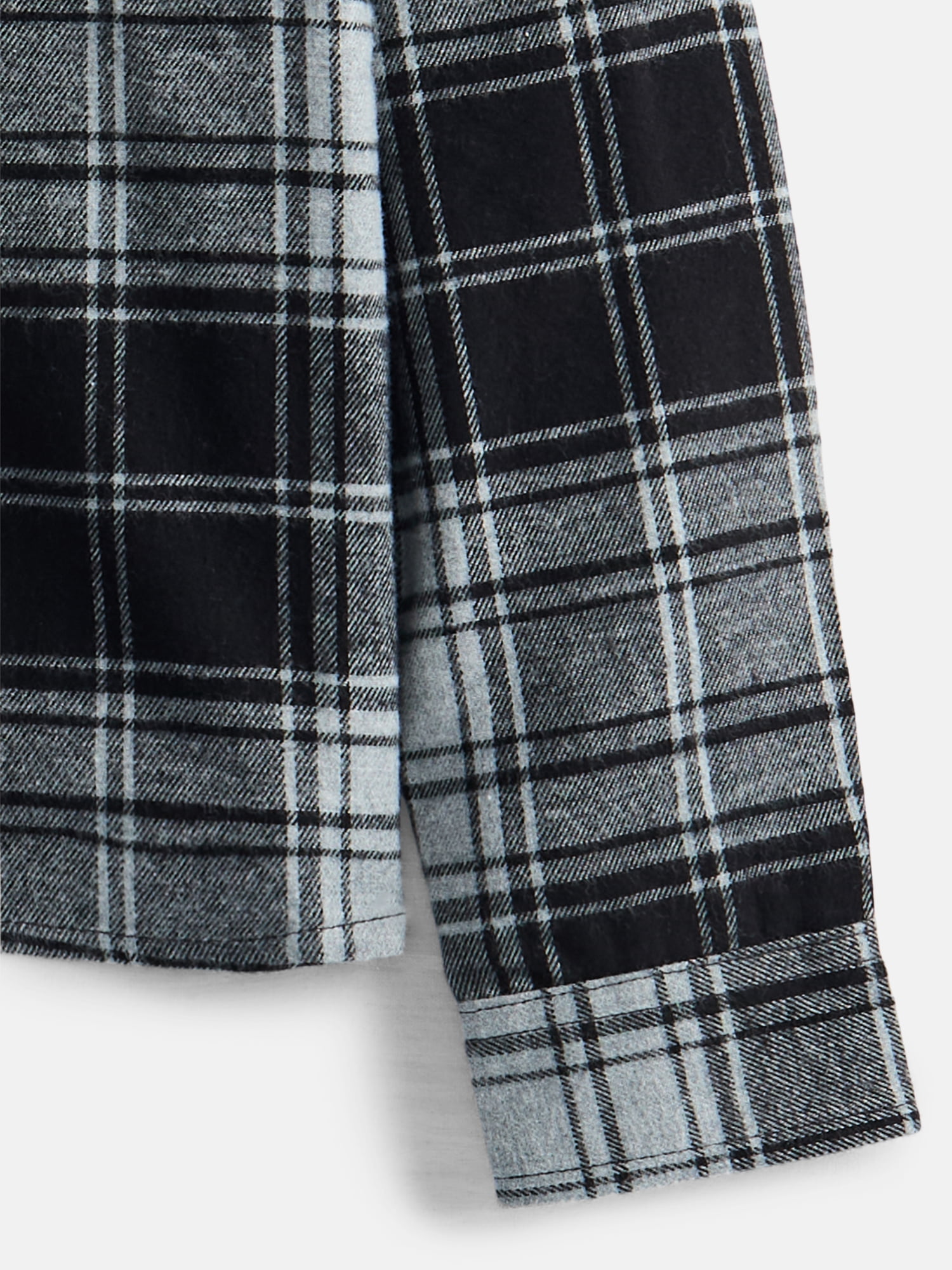 Wonder Nation Boys' Flannel Shirt with Long Sleeves, Sizes 4-18 & Husky