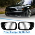 thumbnail image 2 of Unique Bargains Matte Black Front Hood Kidney Grille Grill For 02-05 BMW E46 4 Door Sedan 318i 320i 323i 328i, 2 of 7