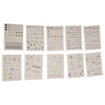 thumbnail image 1 of Unique Bargains 1 Set Water-Resistant Fake Tattoos Refreshing StyleTemporary Tatto for Adult Assorted Color, 1 of 5