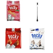 Japanese Snacks Glico Pocky Chocolate Biscuit Stick family 9 Packs Party Pack (3 packs)