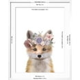 thumbnail image 5 of Art.com Floral Fox Art Print by Leah Straatsma, White Frame Wall Art, 23" x 29", 5 of 5