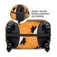 thumbnail image 2 of Fuzoiu Bold Black and White Leaves Orange Print Suitcase Cover,Washable Luggage Covers for Suitcase,Elastic Luggage Protector Cover,Scratch Resistant Travel Suitcase Covers-Large, 2 of 7