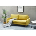 thumbnail image 3 of Kingway Furniture Aurora Velvet Living Room Sofa in Goldenrod, 3 of 6