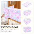 thumbnail image 4 of 40L Lidded Home Storage Bins Foldable Storage Box with Handle for Home Bedroom Closet, Star Printed, 4 of 7