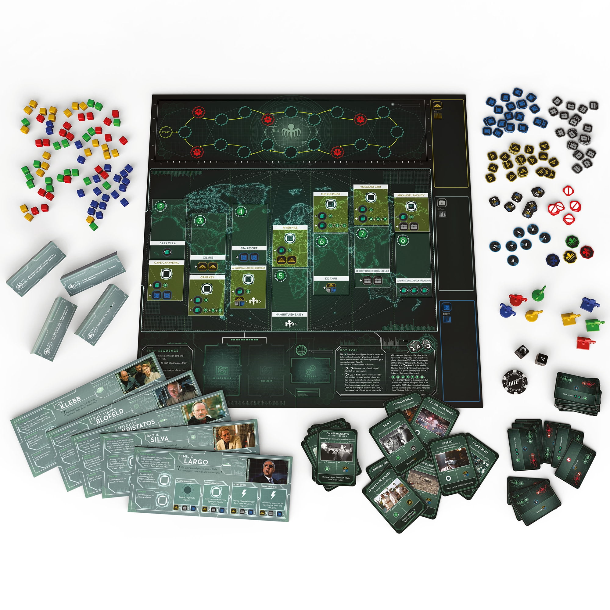 Modiphius Entertainment: Spectre: The Board Game - Strategy Board Game, Play As James Bond Villians, Licensed, Ages 14+, 2-4 Players, 45 Minutes
