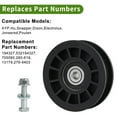 thumbnail image 4 of 194327 Flat Idler Pulley for Craftsman YT4000 YS4500, Husqvarna, Poulan Lawn Tractor with 42" 54" Deck - Replaces 532194327 280-6630, 4 of 6
