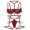 Wine, variant on Sngxgn Women's Lingerie, Bandage-Look Splice-Effect Gauze (,M)
