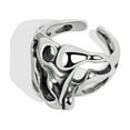 thumbnail image 1 of AMERTEER Finger Ring Dress Up Retro Unique Trend Vintage Elegant Irregular Open Ring, 1 of 5