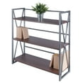 thumbnail image 6 of Winsome Wood Isa 3-Tier Shelf, Graphite & Walnut, 6 of 8