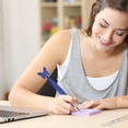 thumbnail image 5 of Ballpoint Pen - Butterfly Design Cute Pen - Customizable Writing Pen for Office Home Daily Use - Smooth Ink Retractable Pen - 1 Pack Blue, 5 of 6