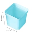 thumbnail image 2 of BPPEG 10Pcs Small Flower Pots,Square Plastic Mini Plant Pots,Mini Planters for Indoor Outdoor Plants Flowers Garden Nursery,Succulent Pots for Room Office Balcony Decor,1.8",White, 2 of 7