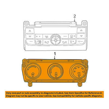 CHRYSLER OEM-Climate Control Unit Temperature Fan Heater A/C 68260538AB