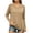 *Khaki, variant on VBVC Women's V Neck Raglan Sleeve Top, Ladies' Long Sleeve Loose Tee, Casual Basic Stretchy Solid T Shirt For Women, Khaki , S-2XL