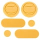 thumbnail image 1 of HAMPPLIES 6Ud Deslizadores Duraderos Para Guantes De Skate Y Deportes Acuáticos Color Amarillo, 1 of 6