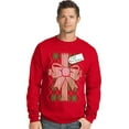 thumbnail image 2 of Hanes Men's Ugly Christmas Sweatshirt - Size - L - Color - Gift To All Women/Best Red, 2 of 2