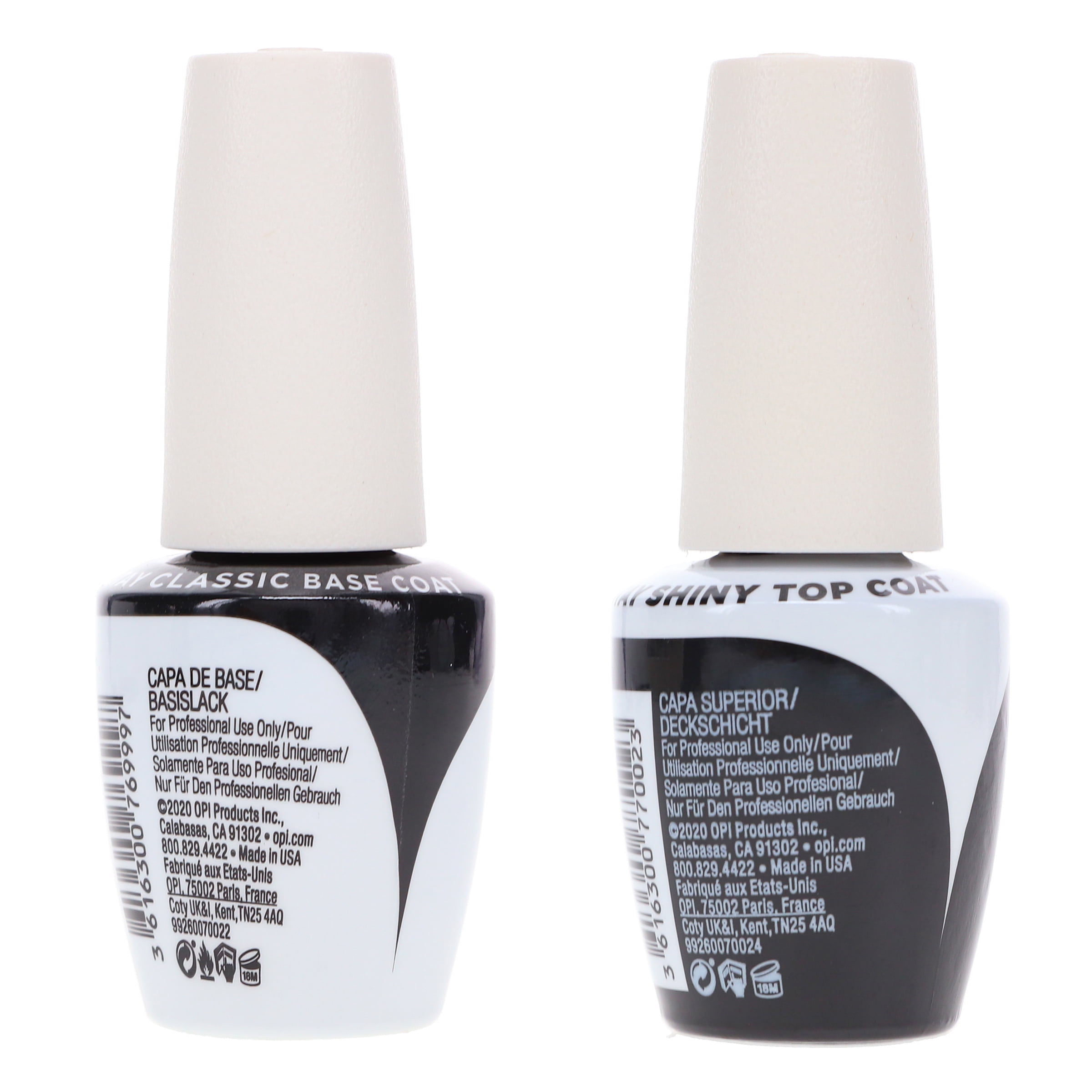 OPI GelColor Stay Shiny Top Coat 0.5 oz & GelColor Stay Classic Base Coat 0.5 oz Combo Pack