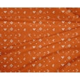 thumbnail image 4 of oneOone Polyester Lycra Orange Fabric Geometric Bandhani Craft Projects Decor Fabric Printed By The Yard 56 Inches Wide, 4 of 4
