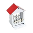 thumbnail image 3 of Comedero para pájaros, estación de alimentación para pájaros con techo, comedero para colibríes en forma de casa, comedero para pájaros salvajes para, 3 of 7
