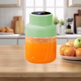 thumbnail image 1 of Green Portable Juicer Blender Cup 500Ml Wireless Rechargeable Ice Crushing Function Digital Display Self Cleaning 4.61X4.61X7.48In Weighs 1.21Lb, 1 of 6