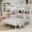 White, variant on Harper & Bright Designs Twin Over Full Bunk Bed with Storage Shelves, Heavy-Duty Metal Bunk Bed Frame with Ladder and Under Bed Space, Black