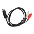 thumbnail image 4 of 7PIN Male to 2RCA Male Cable - DIN Connector, Double Shielding, Free Bending, 3.3ft Sound Adapter Cable, 4 of 5