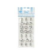 Offray Embellishments, Clear Adhesive Gems, 21 Pieces, 1 Package