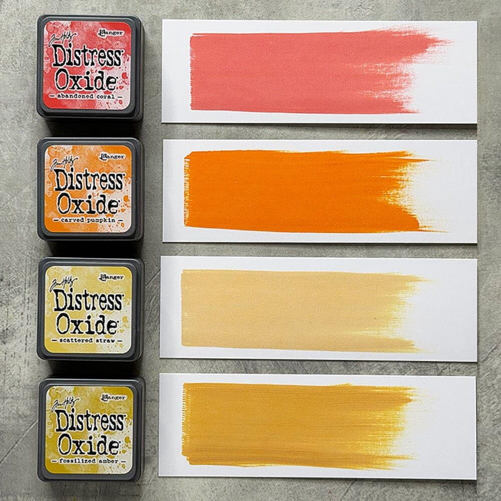 Mini Distress Oxide Pad Bundle - Ranger Tim Holtz Mini Distress Oxide Pad Sets #13, #14, #15, #16, #17, #18 with Trebbies Detail Stick