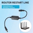 thumbnail image 4 of 24 Hour Auto Reboot Router Routing Timer Reset Tool DC Power Timing Fiber Modem Router DC Power Manager Black, 4 of 7