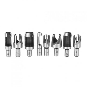Dowel Maker Tool, Wood Plug Cutter, 8pcs Electric Drills 16mm 13mm For Bench Drills