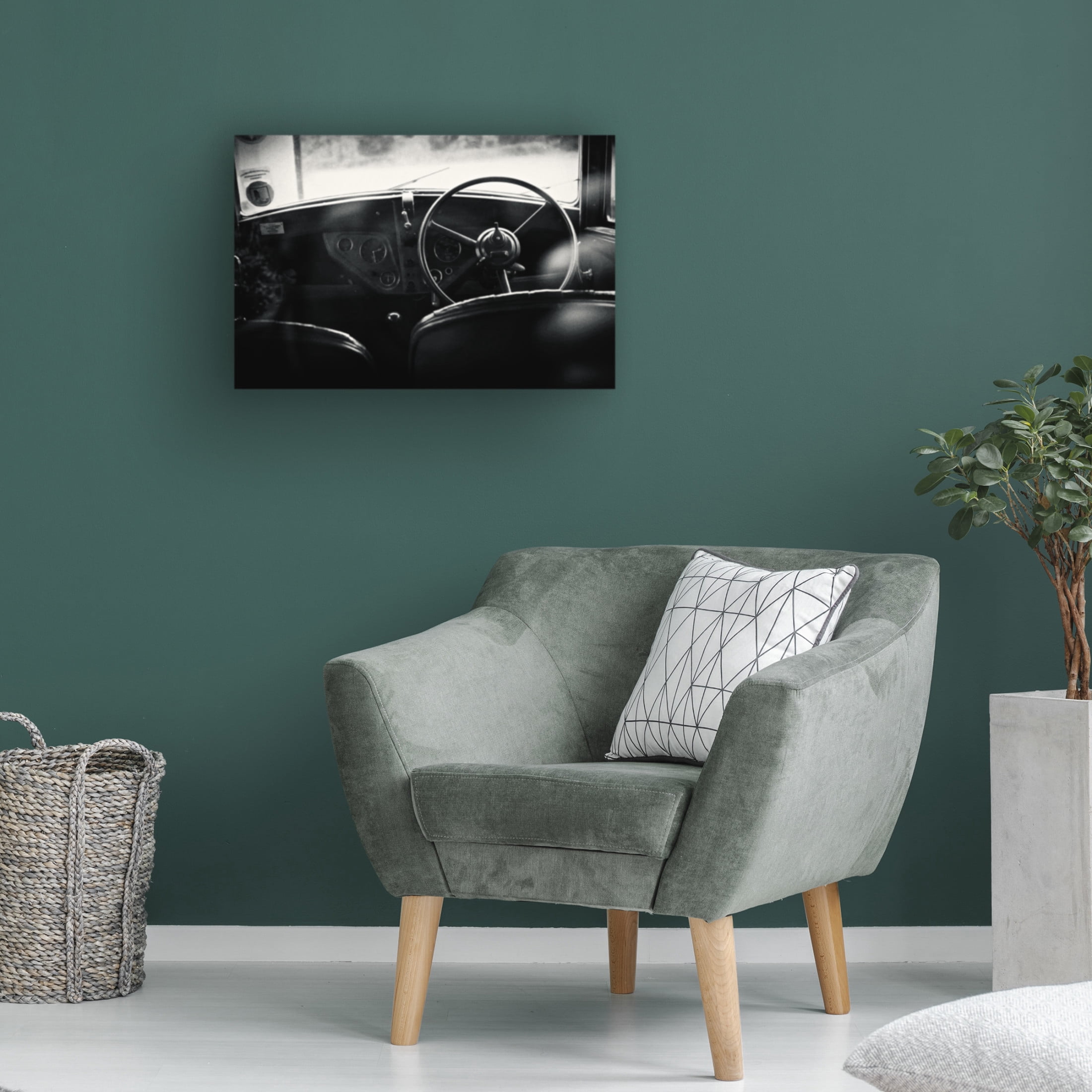 Canvas Wall Art - Richard Bland 'Rear Window' Wall Art for Living Room, Bedroom, or Office Décor by Trademark Fine Art - 24 x 16 Inches