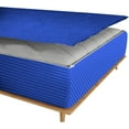 thumbnail image 5 of DNG Creations 5 Piece Zipper Sheet Set - Include (1 Elastic Fitted Sheet, 1 Base Sheet has Zipper, 1 Flat Sheet And 2 Pillowcase) 21 Inch Deep Pocket ( Stripe Royal-Blue - Full ), 5 of 7