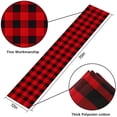 thumbnail image 5 of Howarmer Table Runner, 12 x 70 inch Red and Black Plaid Pattern Modern Table Runner for Family Dinner, Outdoor or Indoor Parties, Farmhouse, Thanksgiving, Christmas & Gathering, 5 of 7